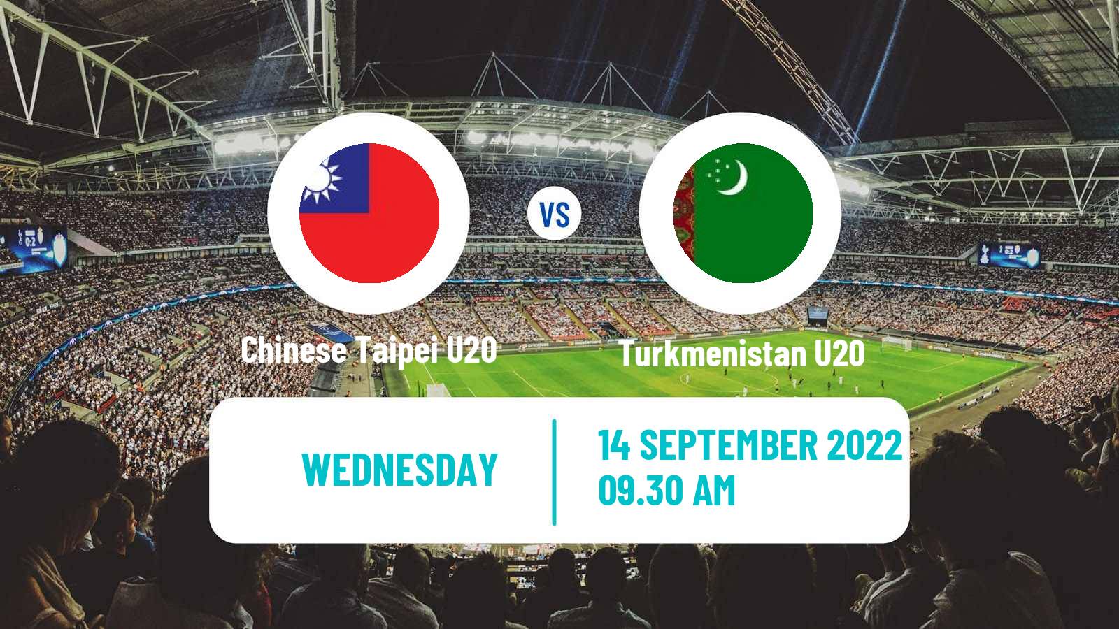 Soccer AFC Championship U20 Chinese Taipei U20 - Turkmenistan U20