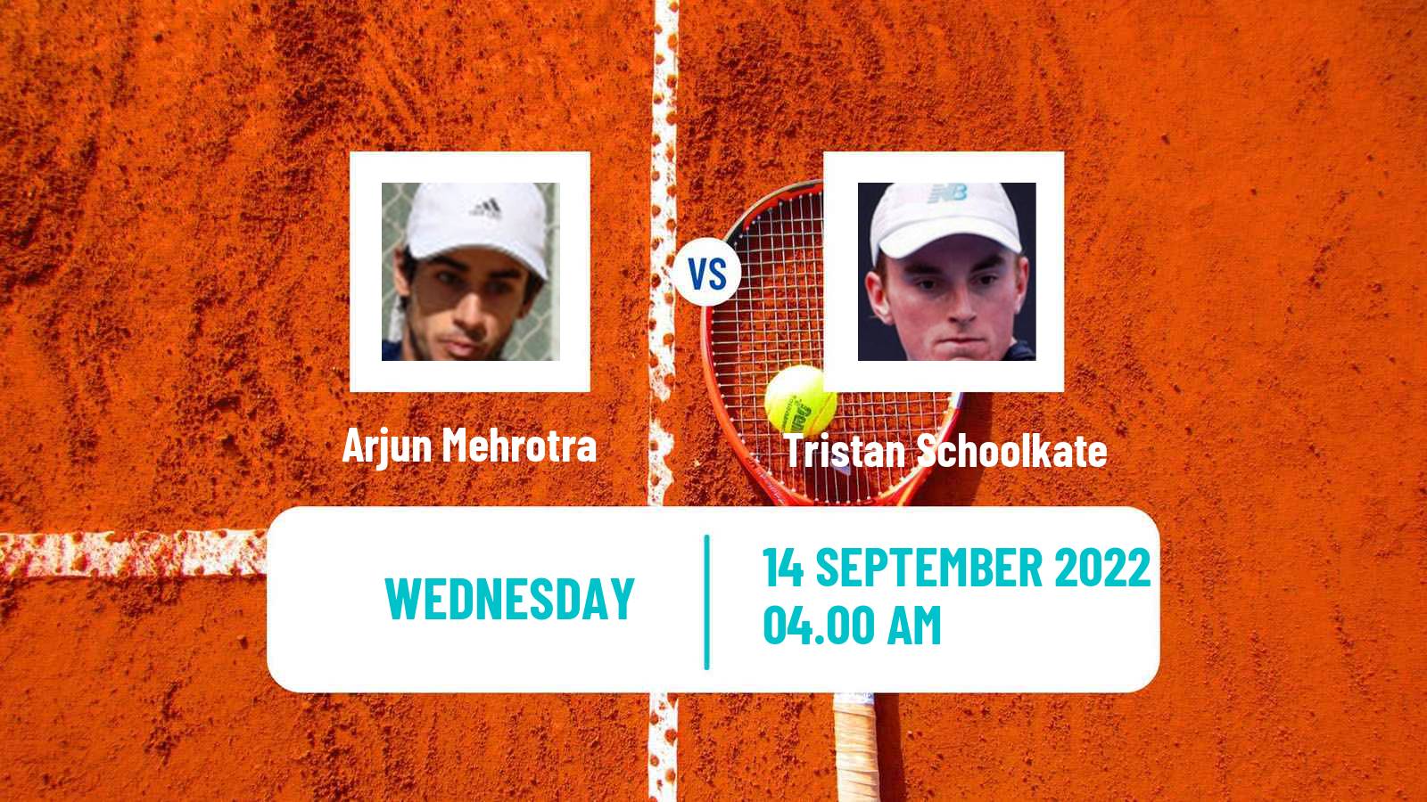 Tennis ITF Tournaments Arjun Mehrotra - Tristan Schoolkate