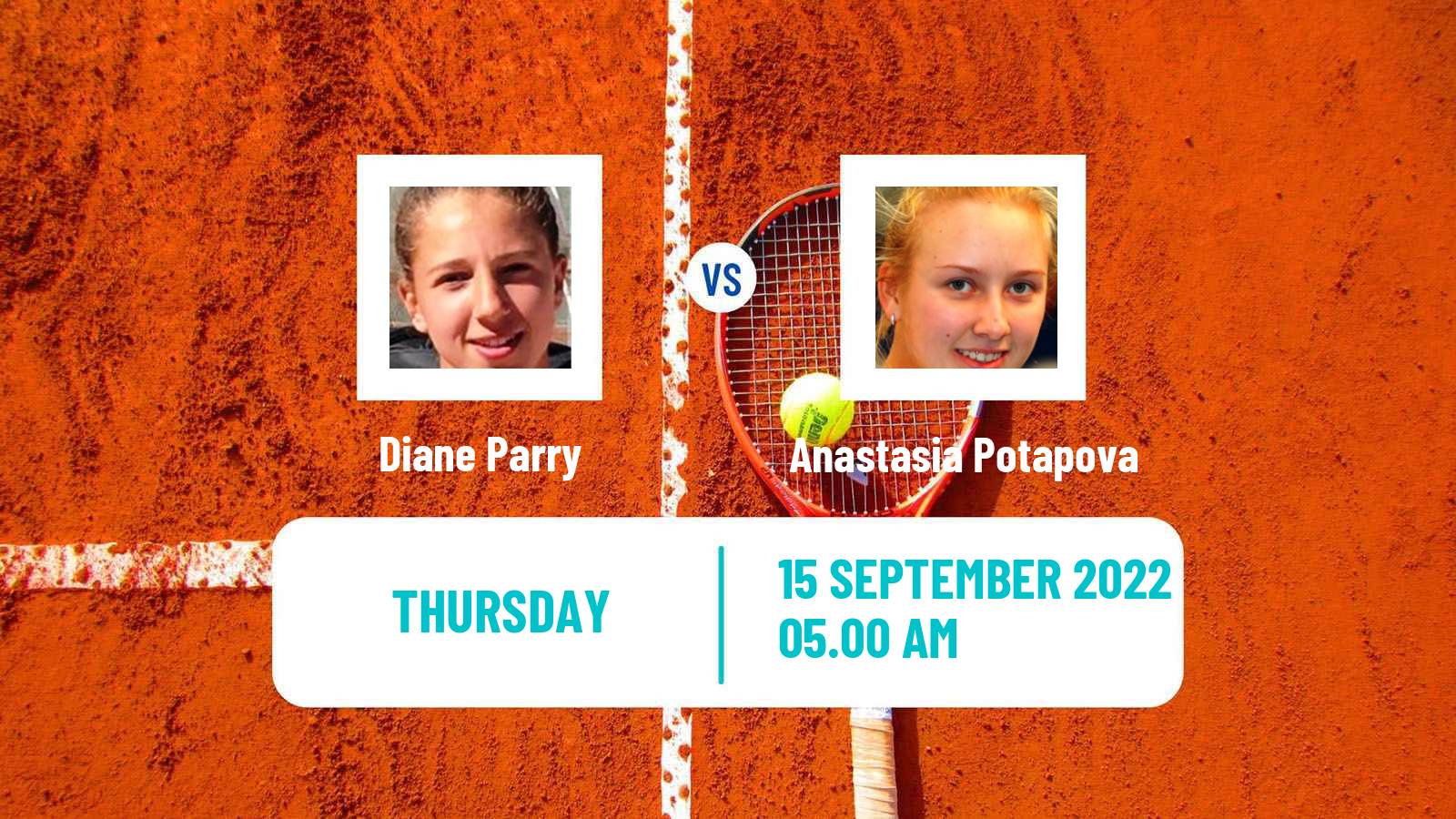 Tennis WTA Portoroz Diane Parry - Anastasia Potapova