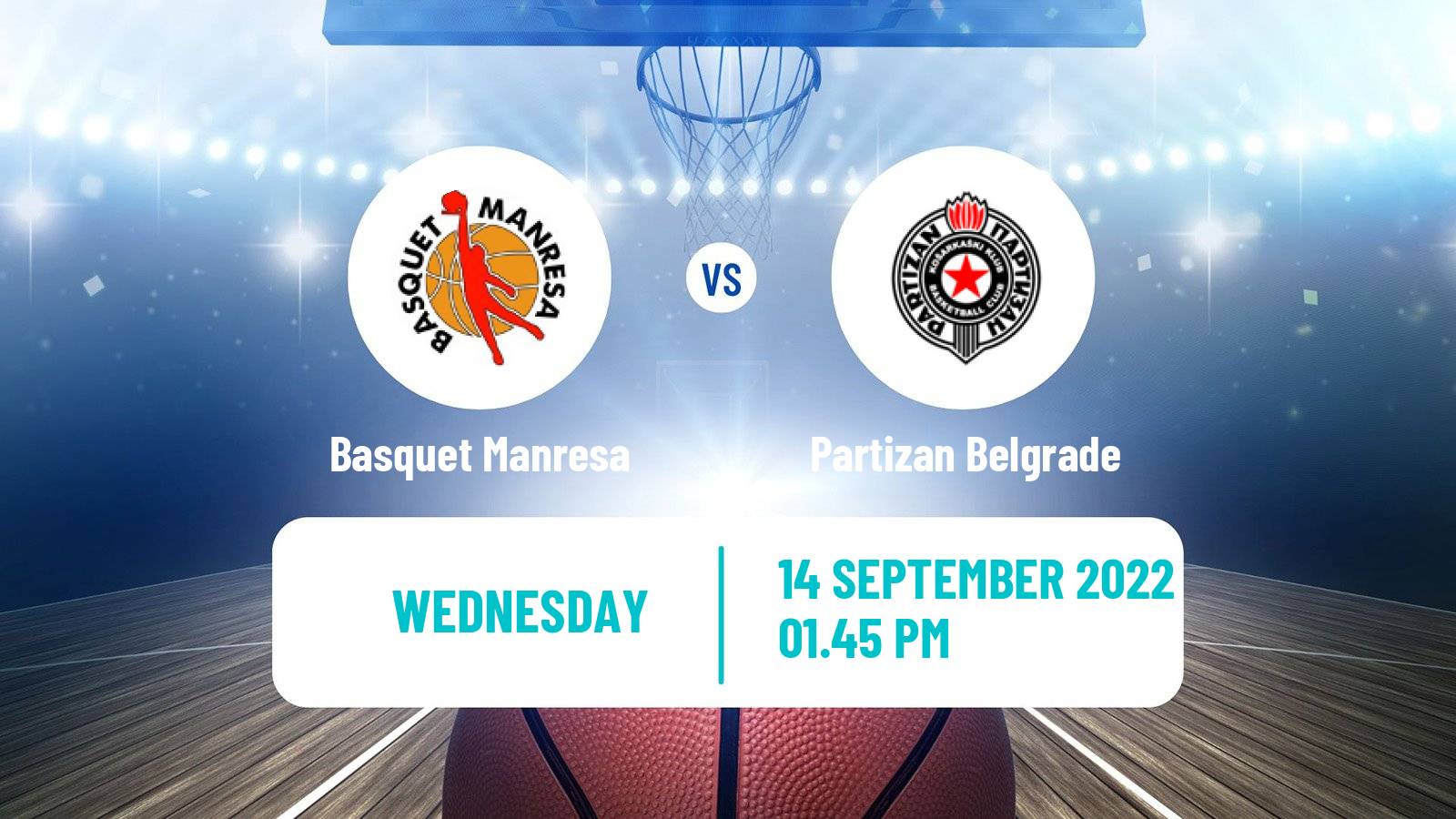 Basketball Club Friendly Basketball Basquet Manresa - Partizan Belgrade