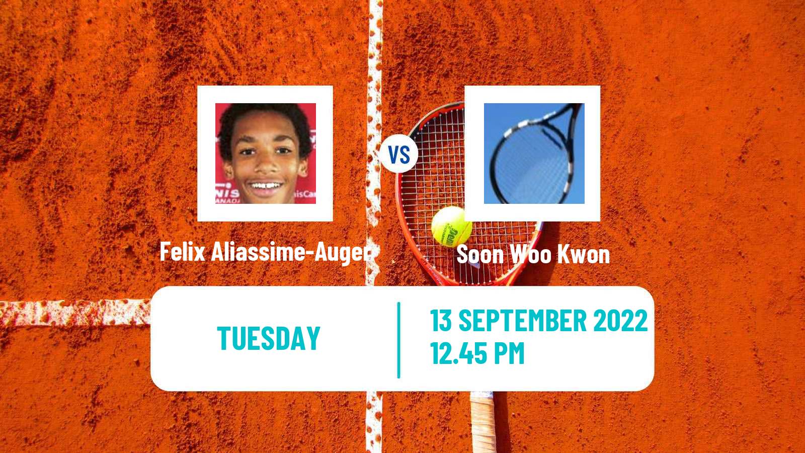 Tennis Davis Cup World Group Felix Aliassime-Auger - Soon Woo Kwon