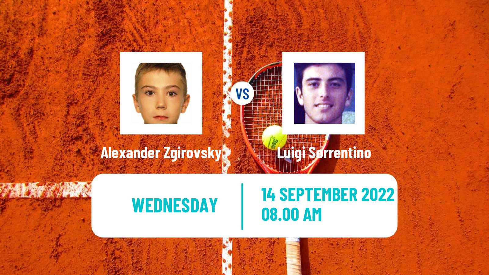 Tennis ITF Tournaments Alexander Zgirovsky - Luigi Sorrentino