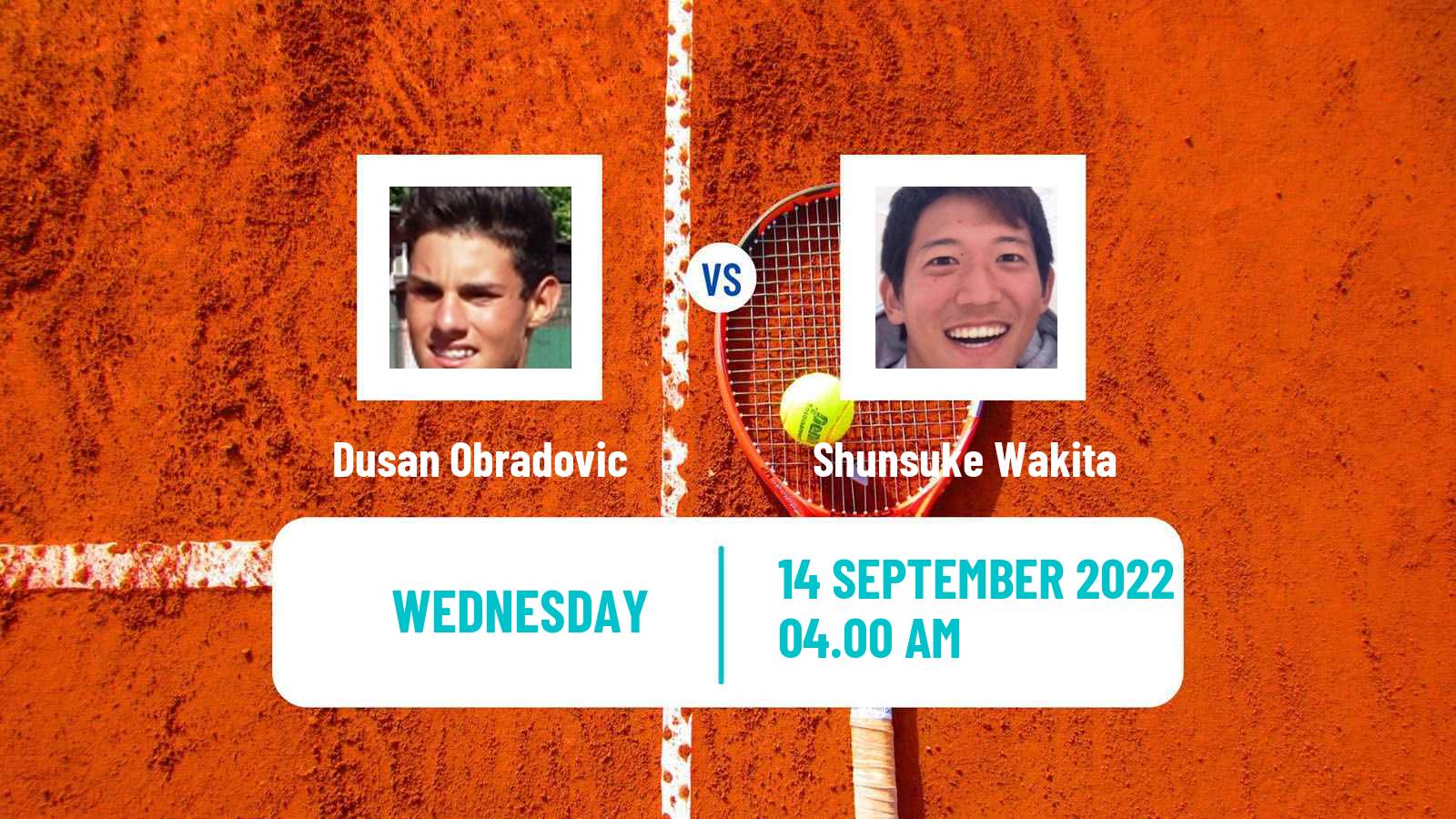 Tennis ITF Tournaments Dusan Obradovic - Shunsuke Wakita