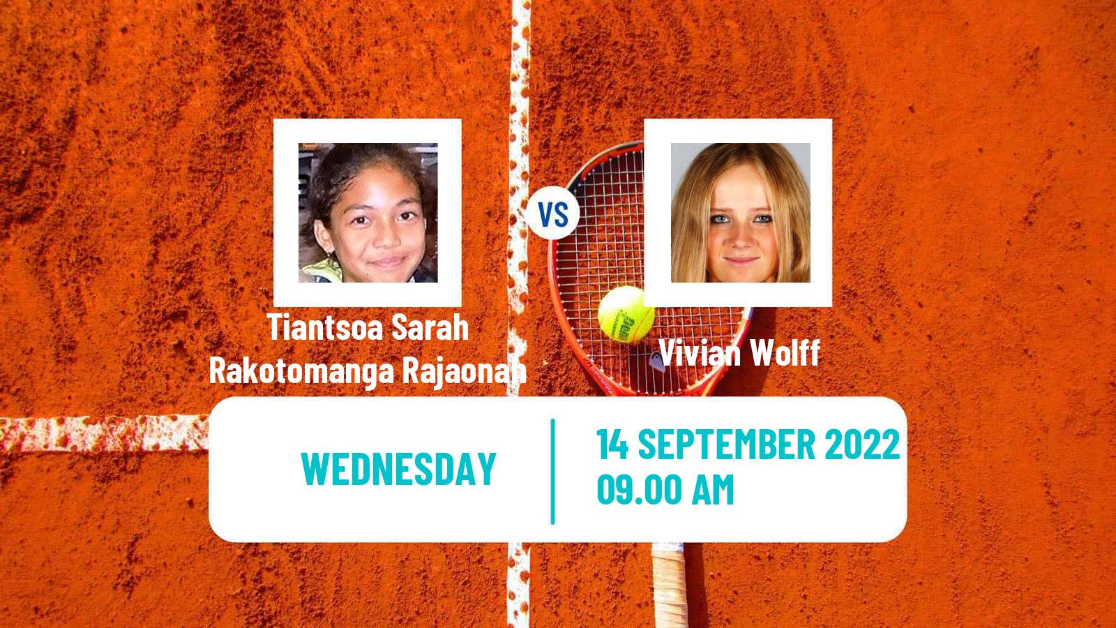 Tennis ITF Tournaments Tiantsoa Sarah Rakotomanga Rajaonah - Vivian Wolff