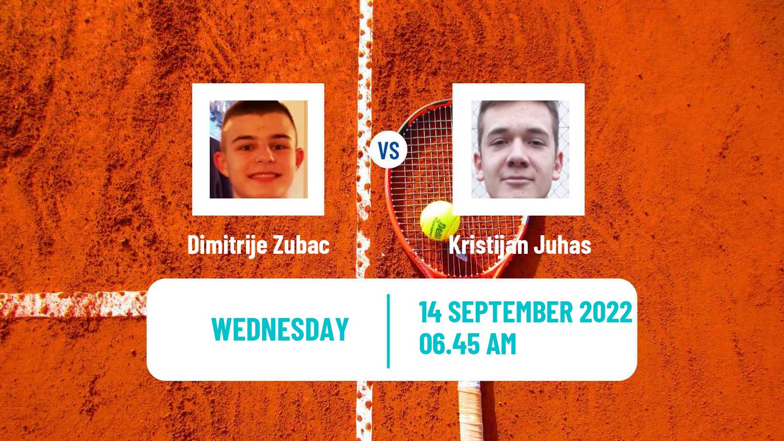 Tennis ITF Tournaments Dimitrije Zubac - Kristijan Juhas