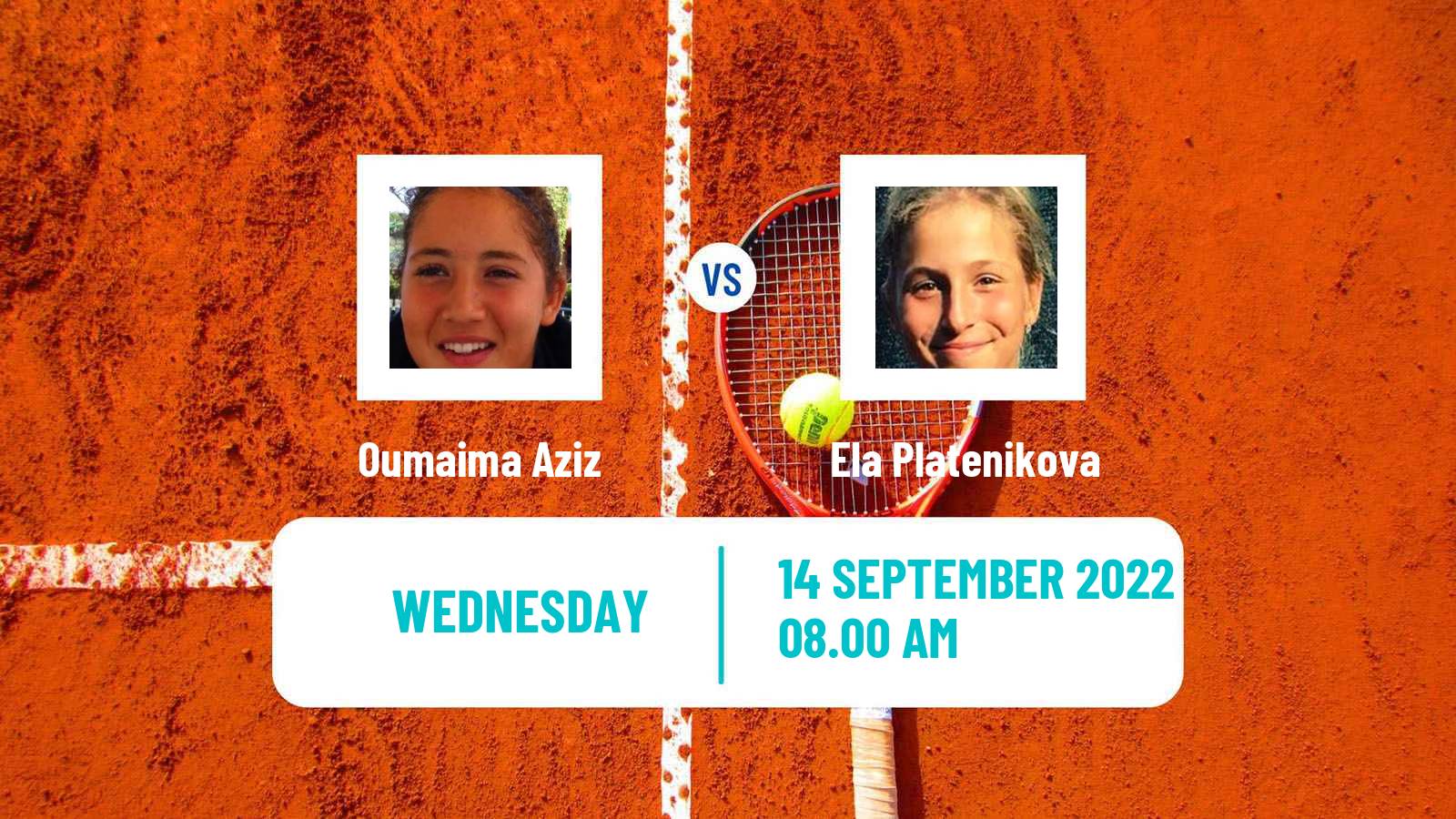 Tennis ITF Tournaments Oumaima Aziz - Ela Platenikova