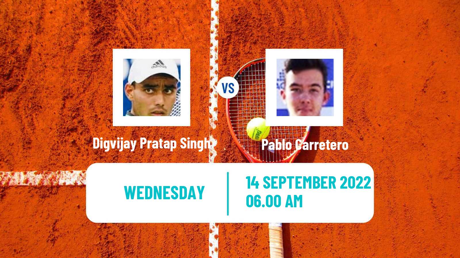 Tennis ITF Tournaments Digvijay Pratap Singh - Pablo Carretero