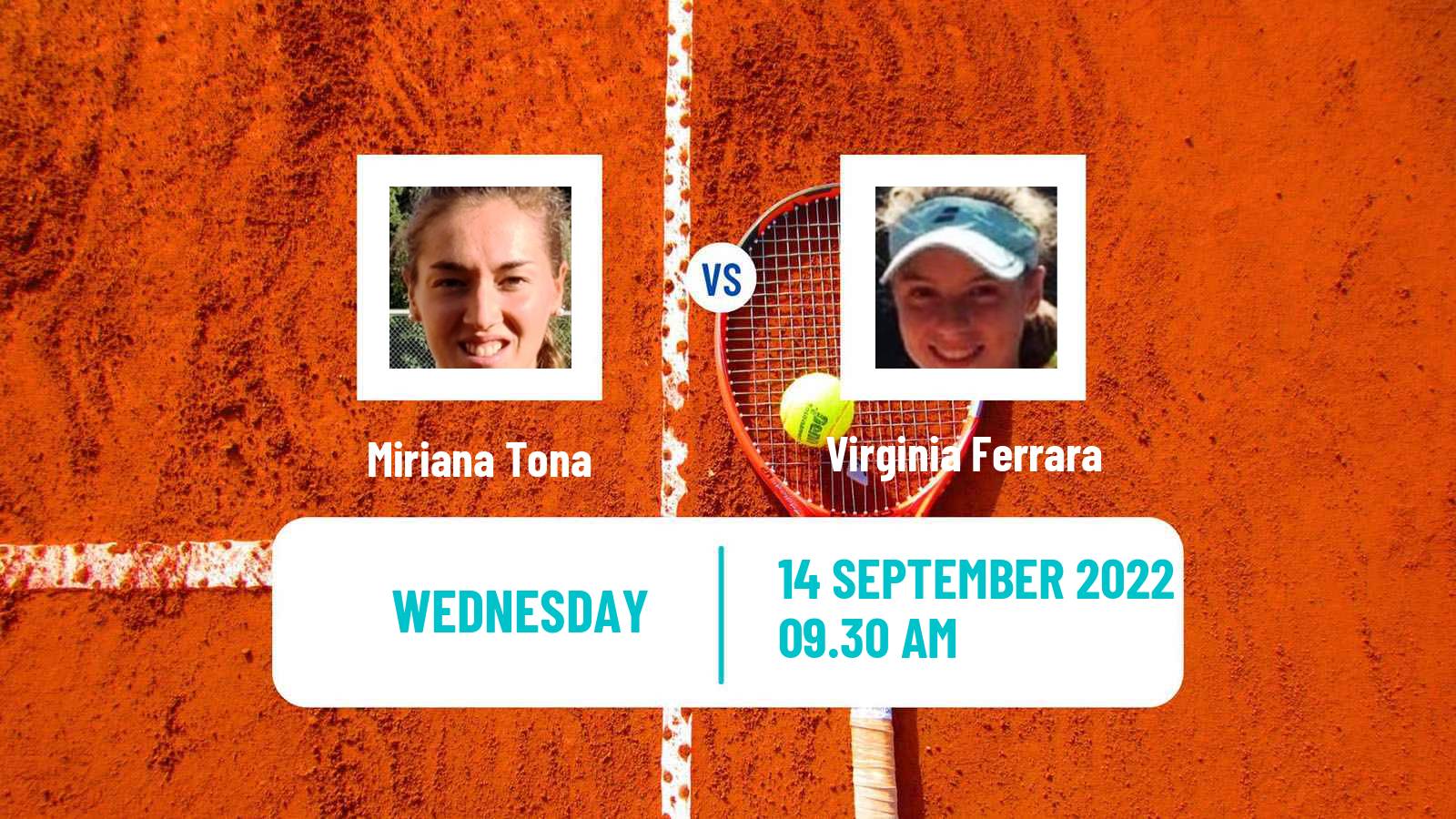 Tennis ITF Tournaments Miriana Tona - Virginia Ferrara