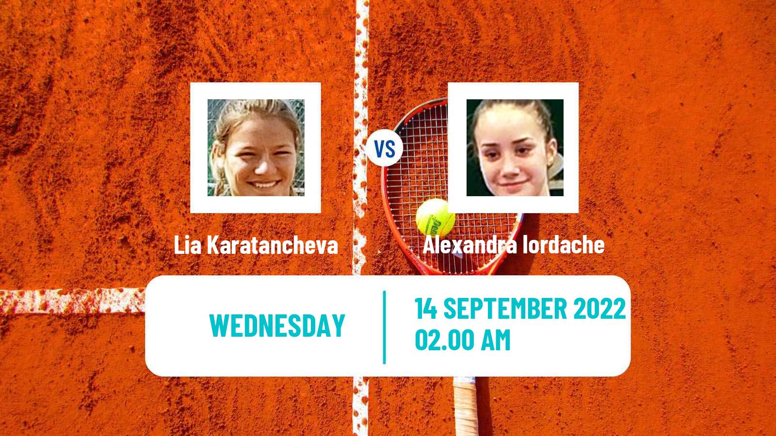 Tennis ITF Tournaments Lia Karatancheva - Alexandra Iordache