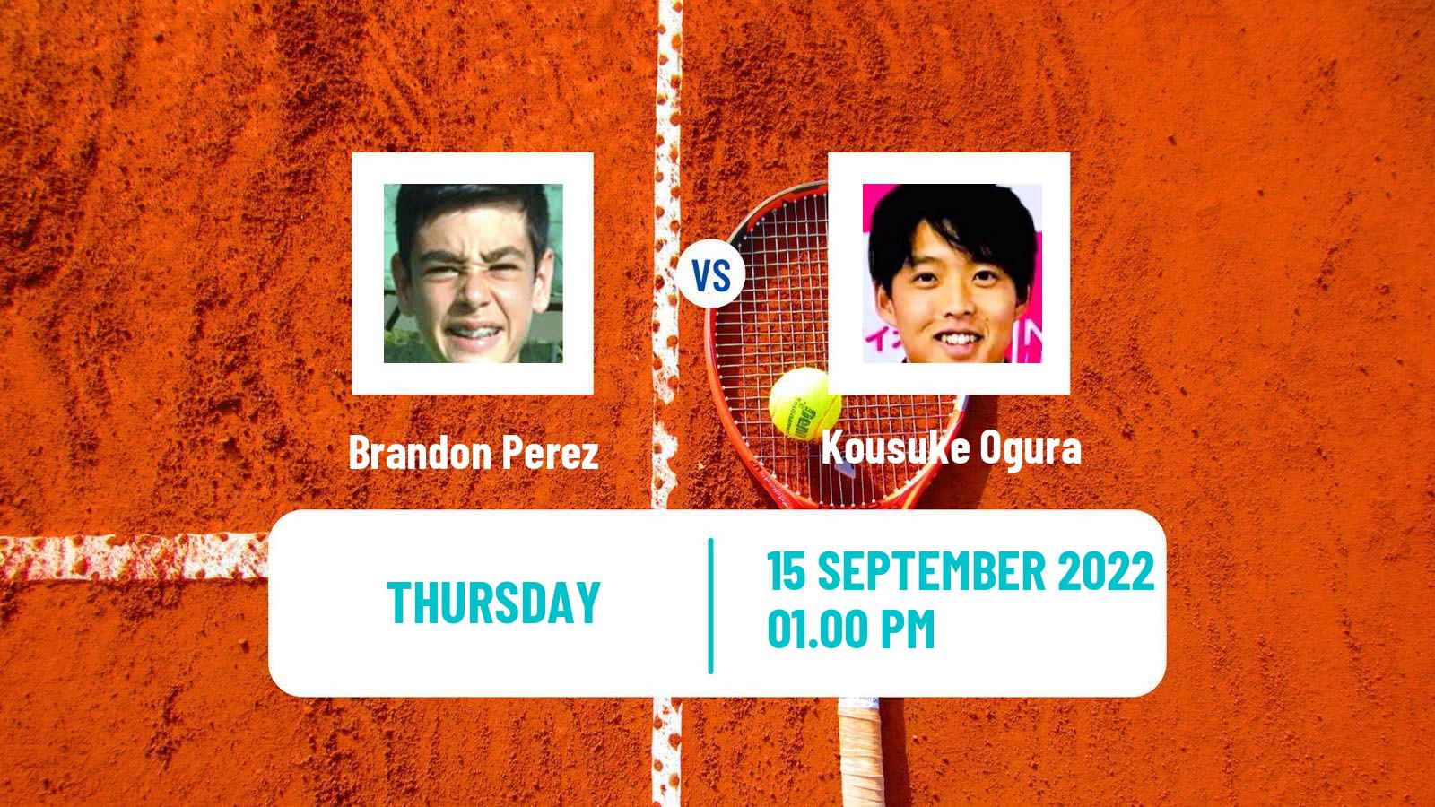 Tennis ITF Tournaments Brandon Perez - Kousuke Ogura