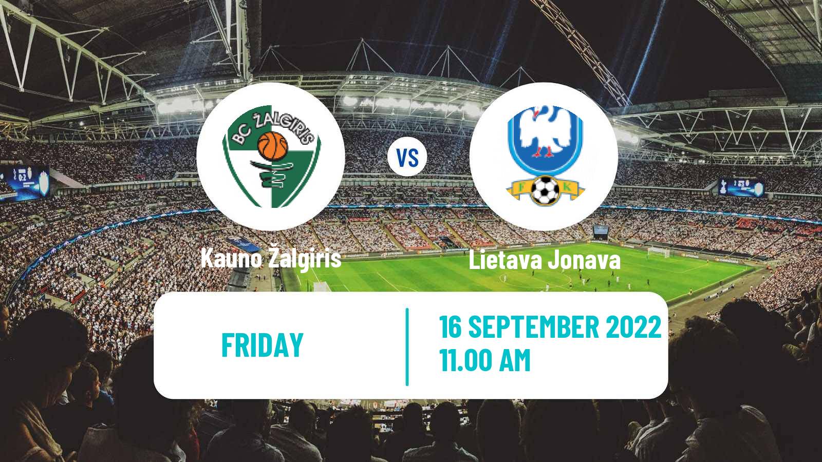 Soccer Lithuanian A Lyga Kauno Žalgiris - Lietava Jonava