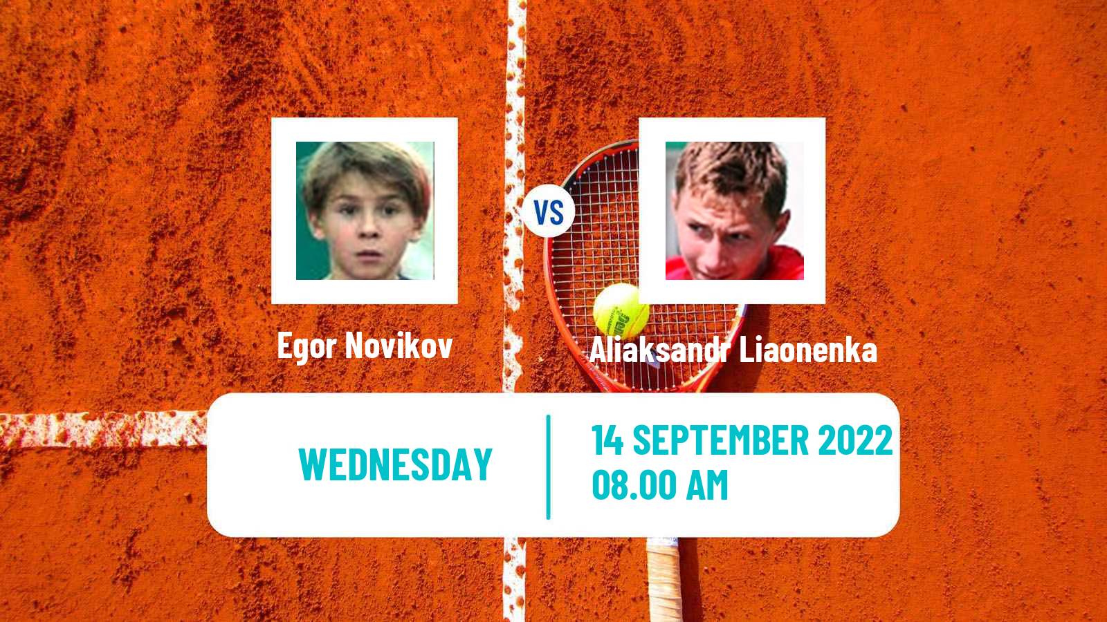 Tennis ITF Tournaments Egor Novikov - Aliaksandr Liaonenka