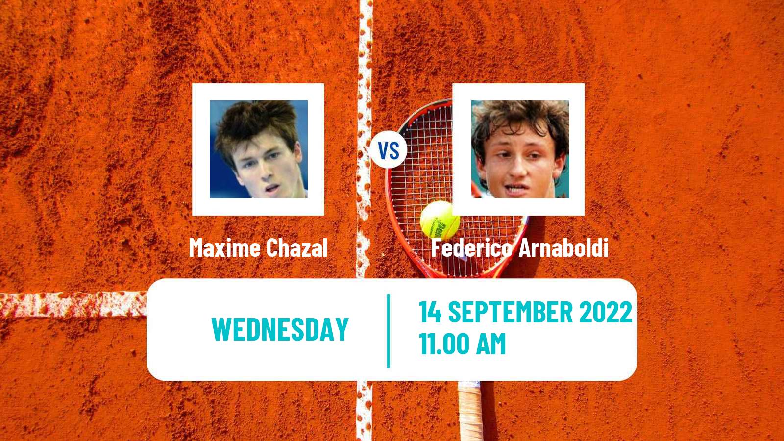 Tennis ITF Tournaments Maxime Chazal - Federico Arnaboldi