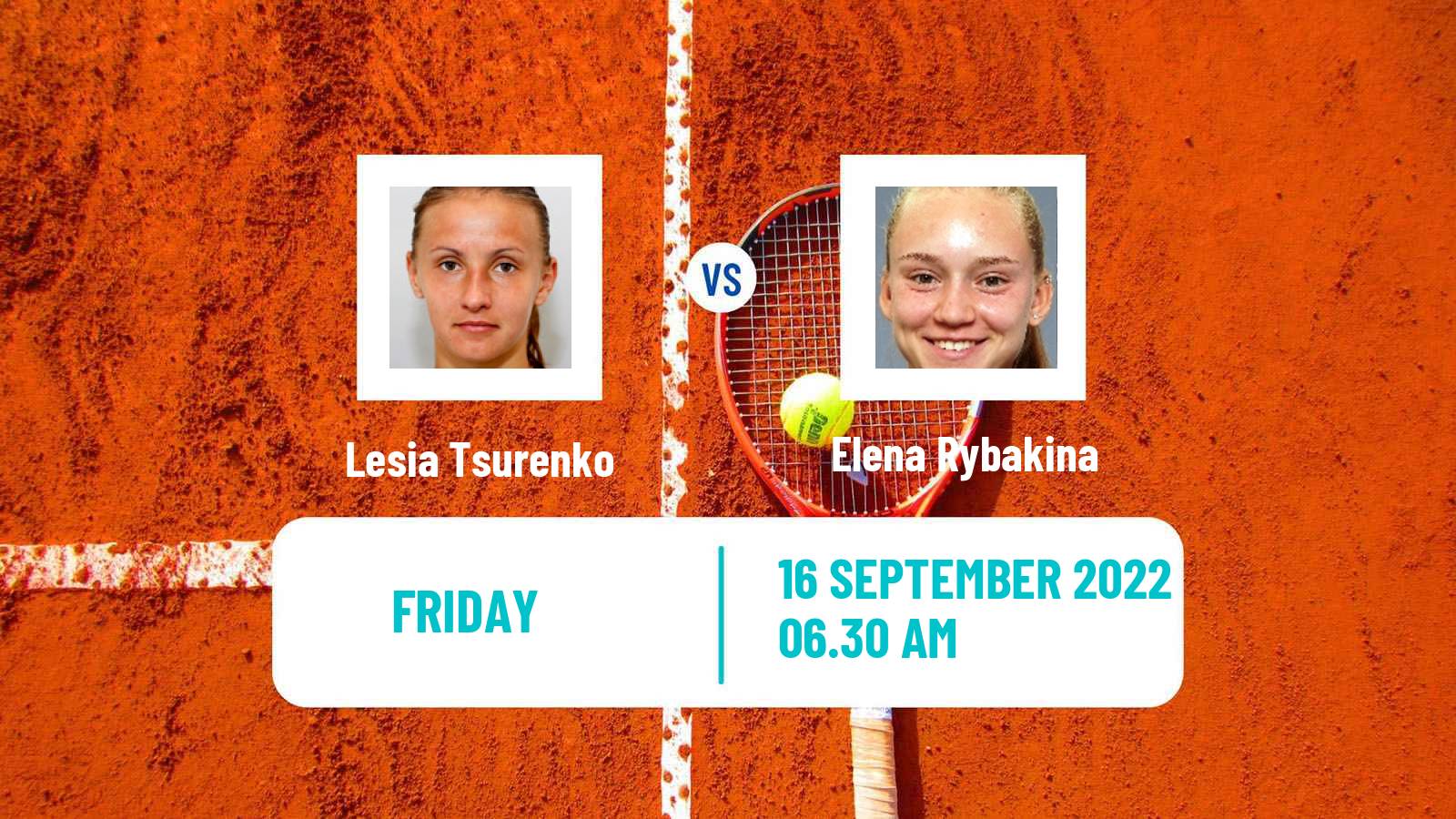 Tennis WTA Portoroz Lesia Tsurenko - Elena Rybakina