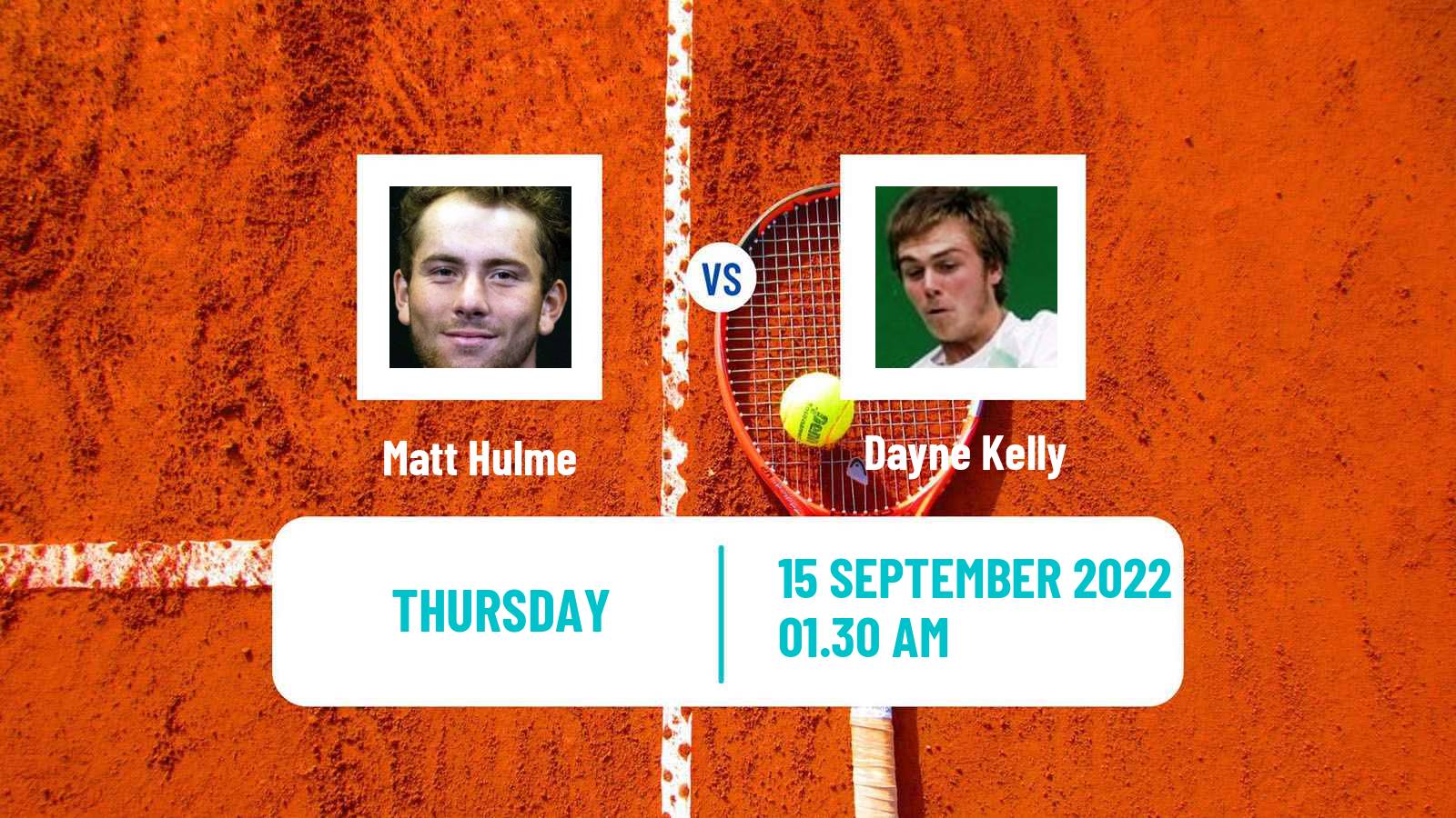 Tennis ITF Tournaments Matt Hulme - Dayne Kelly