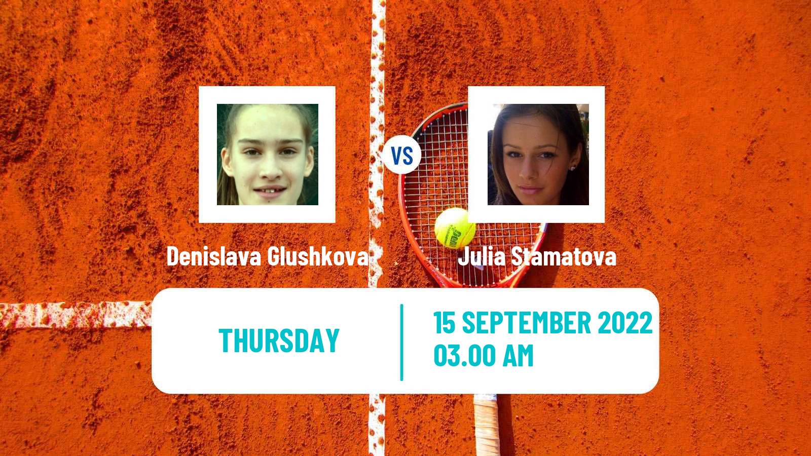 Tennis ITF Tournaments Denislava Glushkova - Julia Stamatova