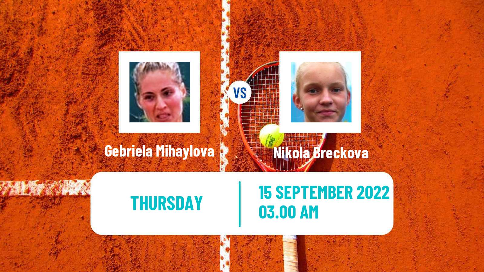 Tennis ITF Tournaments Gebriela Mihaylova - Nikola Breckova