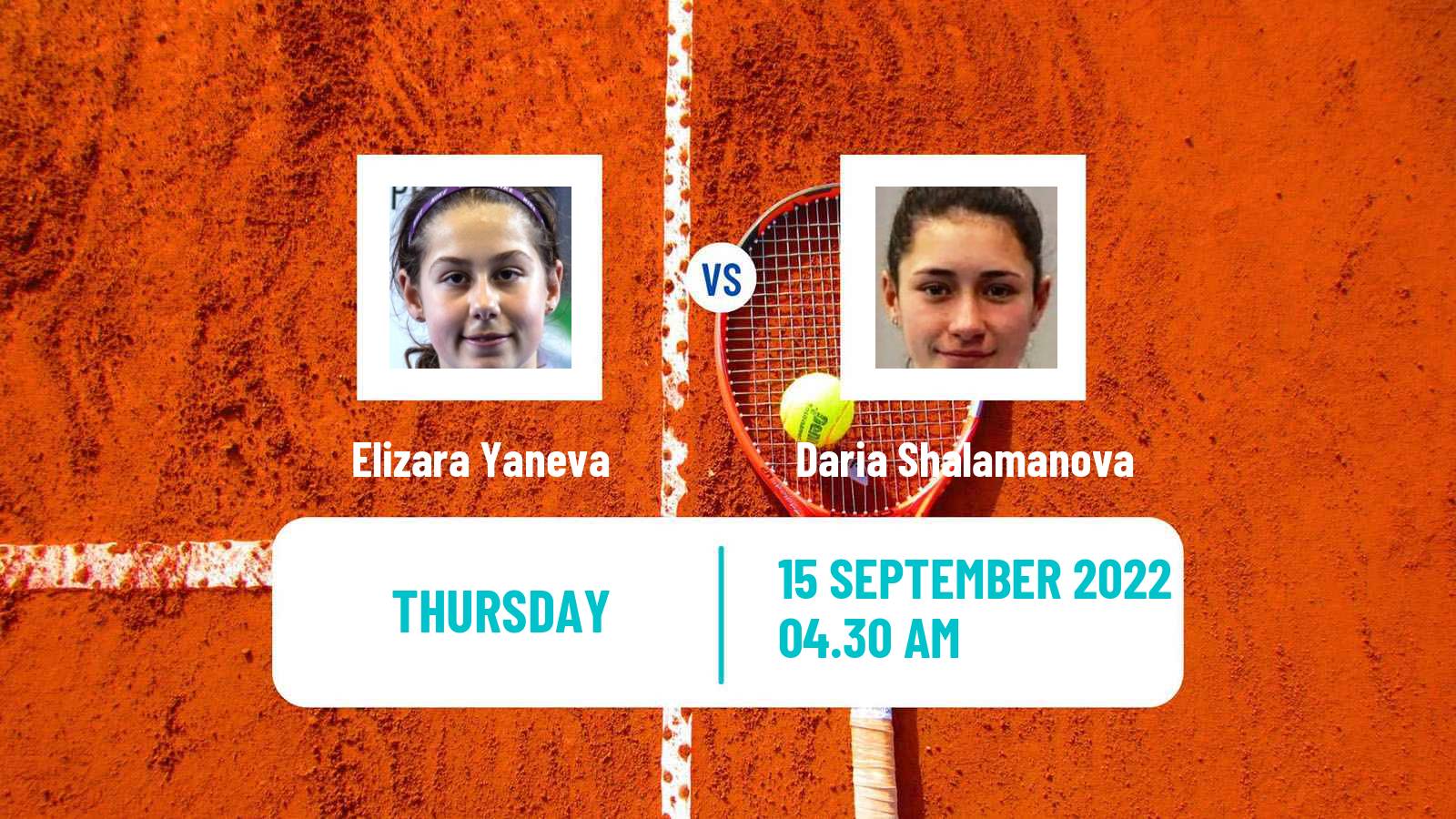 Tennis ITF Tournaments Elizara Yaneva - Daria Shalamanova