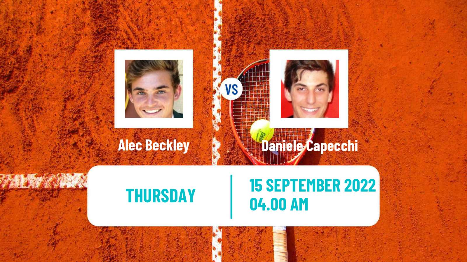 Tennis ITF Tournaments Alec Beckley - Daniele Capecchi