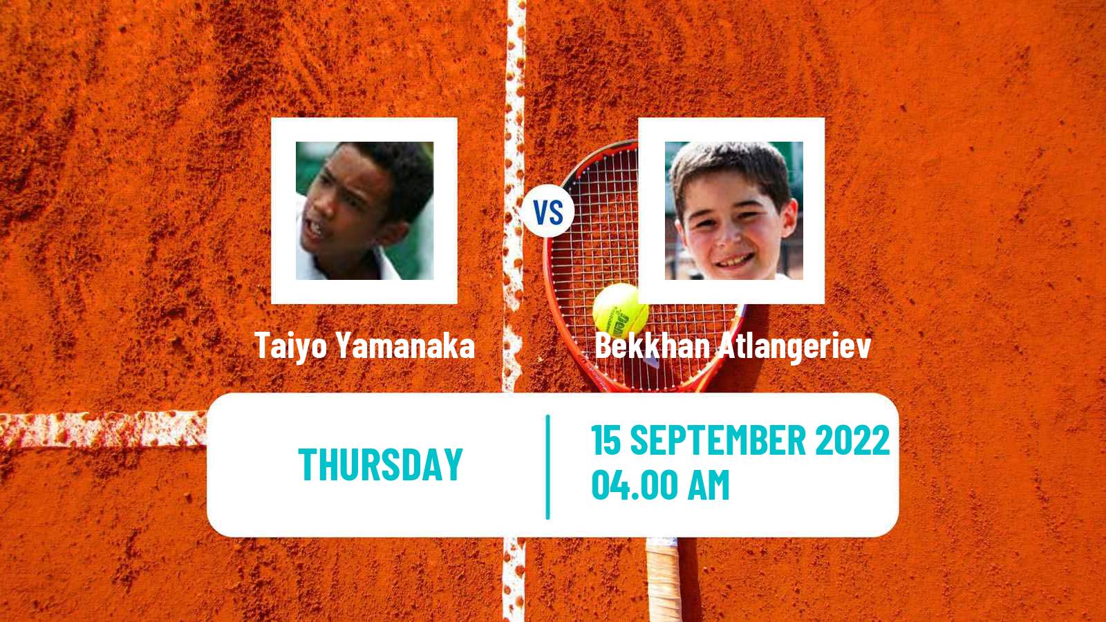 Tennis ITF Tournaments Taiyo Yamanaka - Bekkhan Atlangeriev