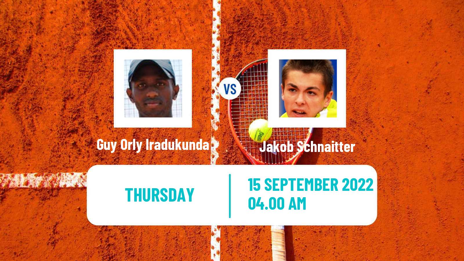 Tennis ITF Tournaments Guy Orly Iradukunda - Jakob Schnaitter