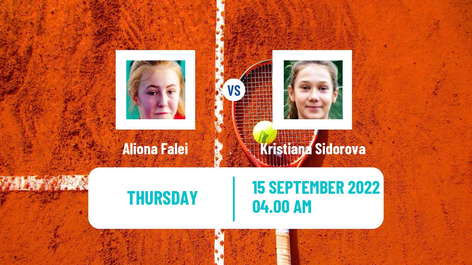 Tennis ITF Tournaments Aliona Falei - Kristiana Sidorova