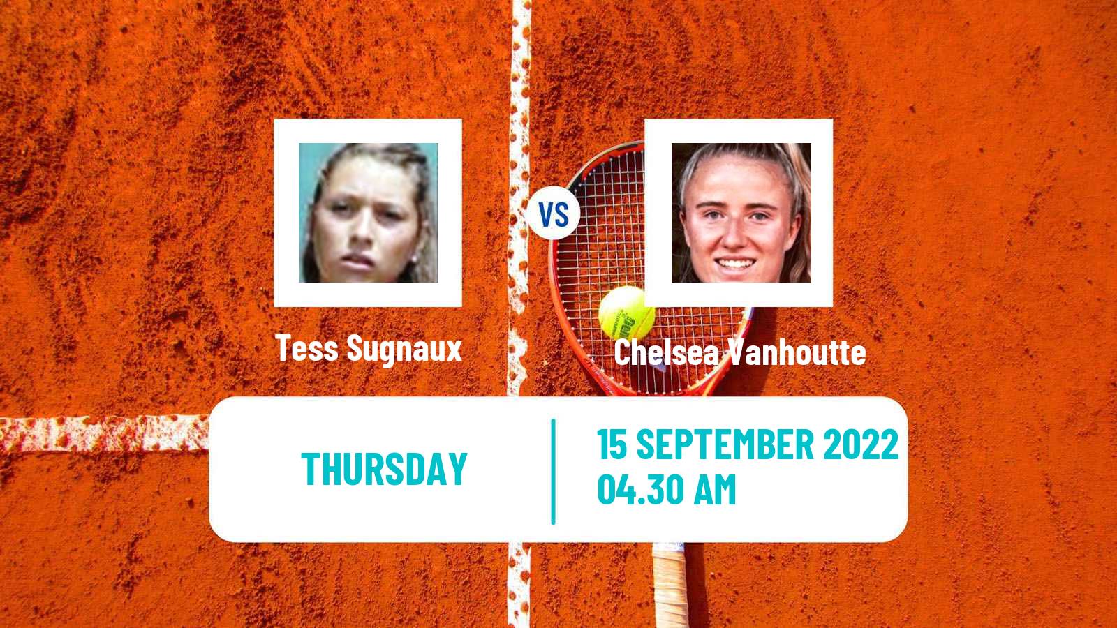 Tennis ITF Tournaments Tess Sugnaux - Chelsea Vanhoutte