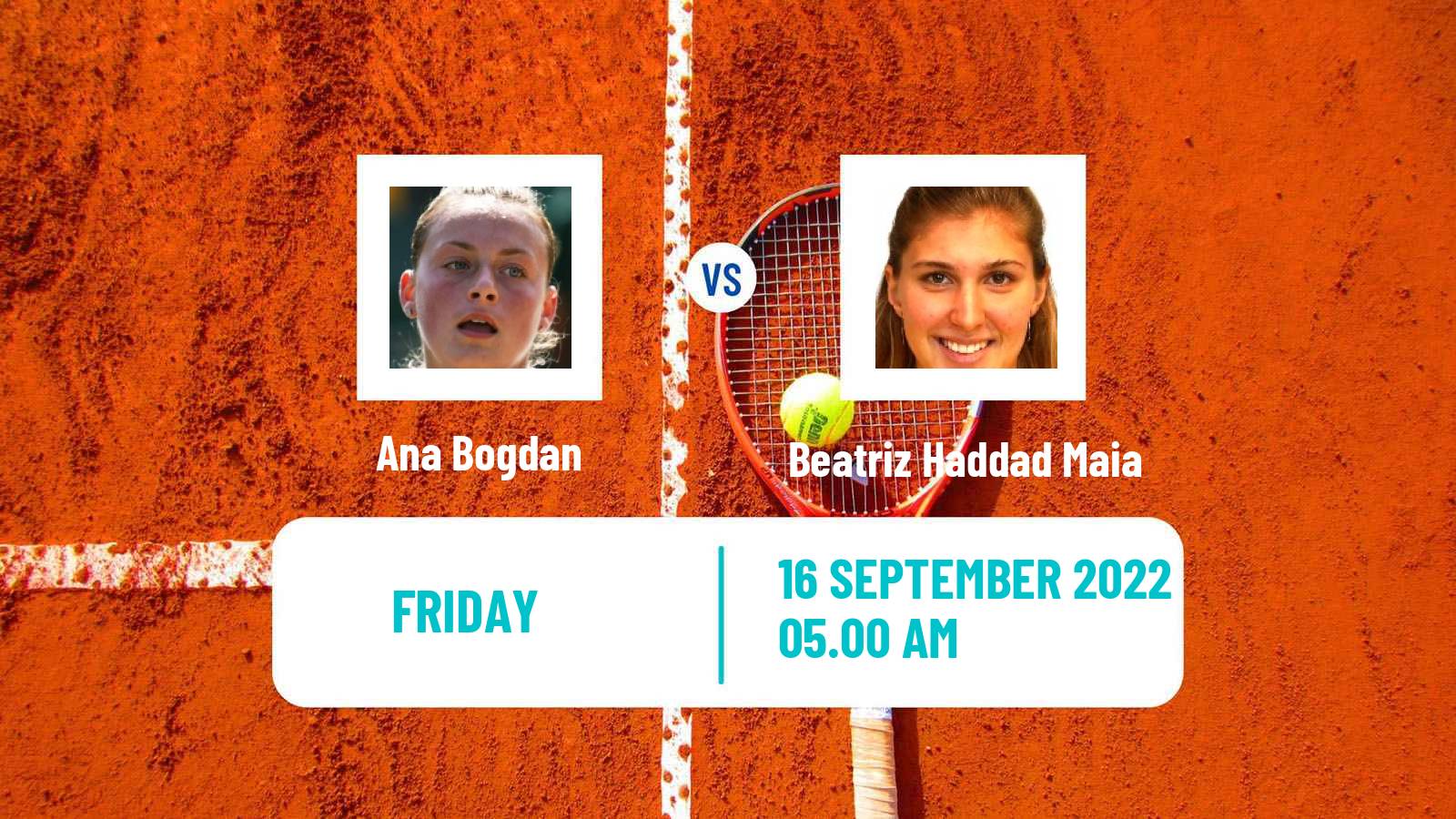 Tennis WTA Portoroz Ana Bogdan - Beatriz Haddad Maia