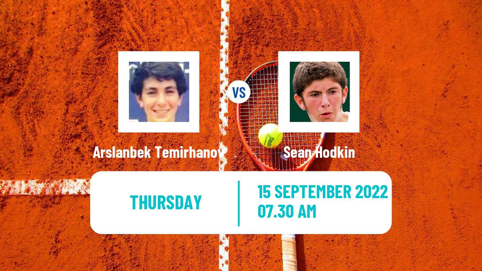 Tennis ITF Tournaments Arslanbek Temirhanov - Sean Hodkin