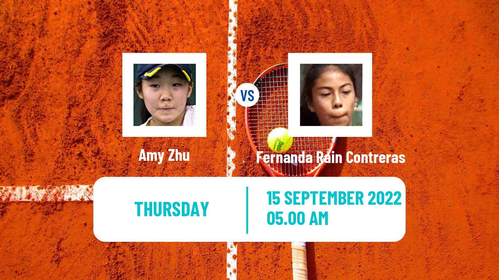 Tennis ITF Tournaments Amy Zhu - Fernanda Rain Contreras