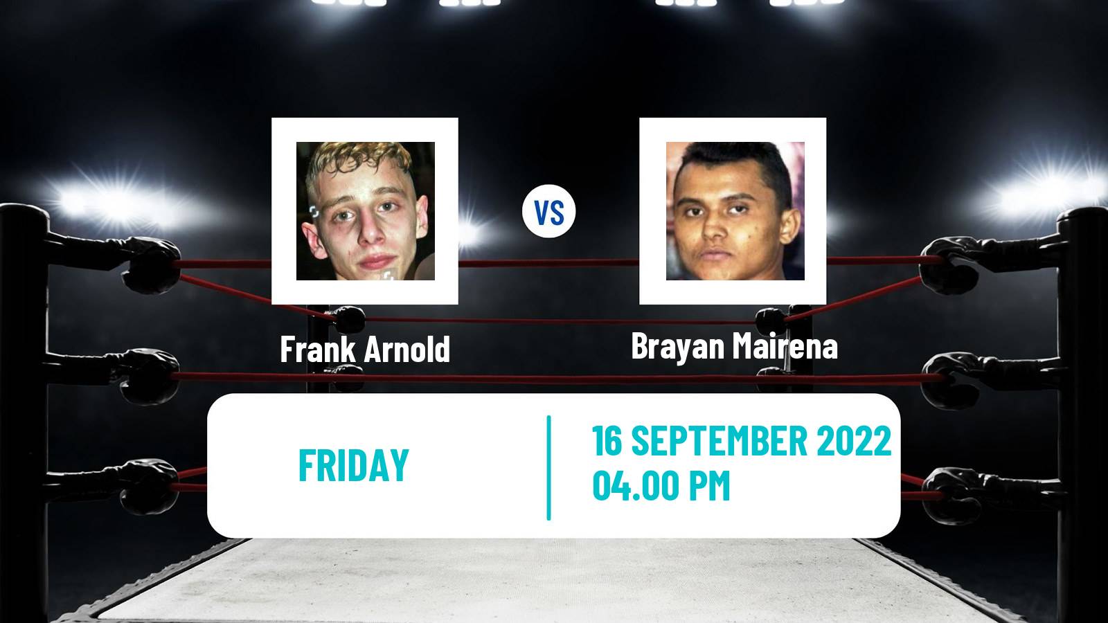 Boxing Boxing Frank Arnold - Brayan Mairena