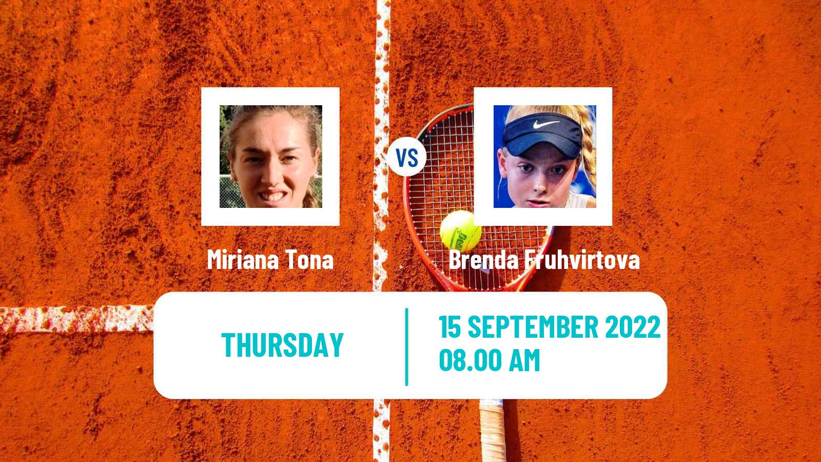 Tennis ITF Tournaments Miriana Tona - Brenda Fruhvirtova