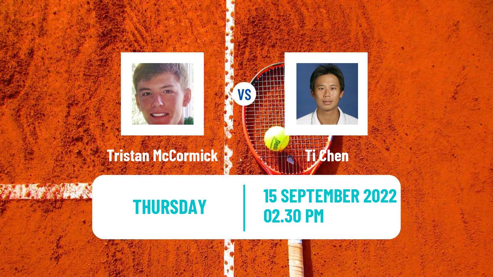 Tennis ITF Tournaments Tristan McCormick - Ti Chen