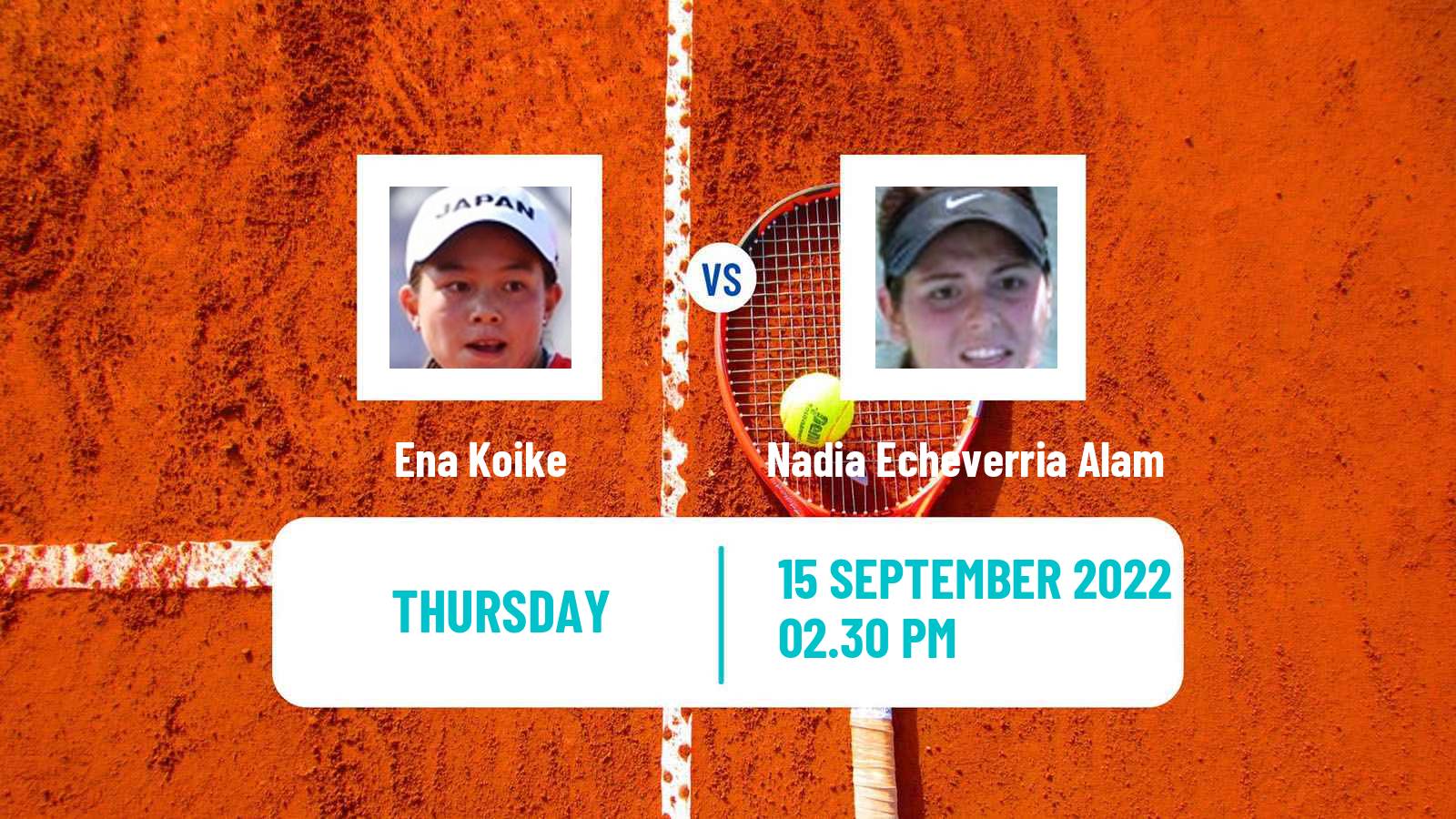 Tennis ITF Tournaments Ena Koike - Nadia Echeverria Alam