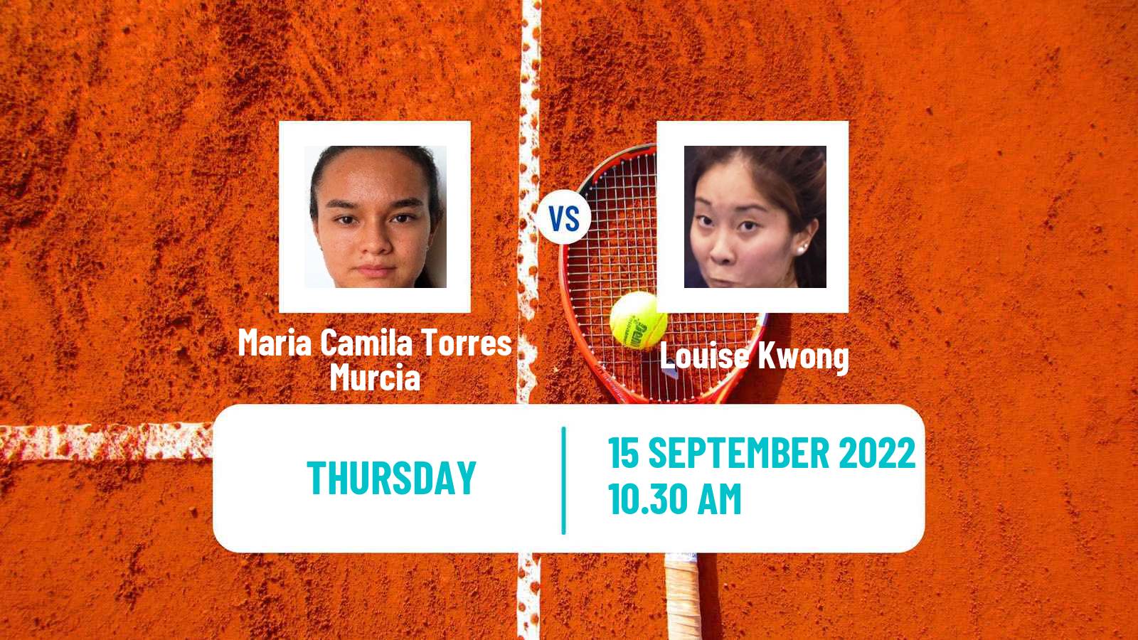 Tennis ITF Tournaments Maria Camila Torres Murcia - Louise Kwong