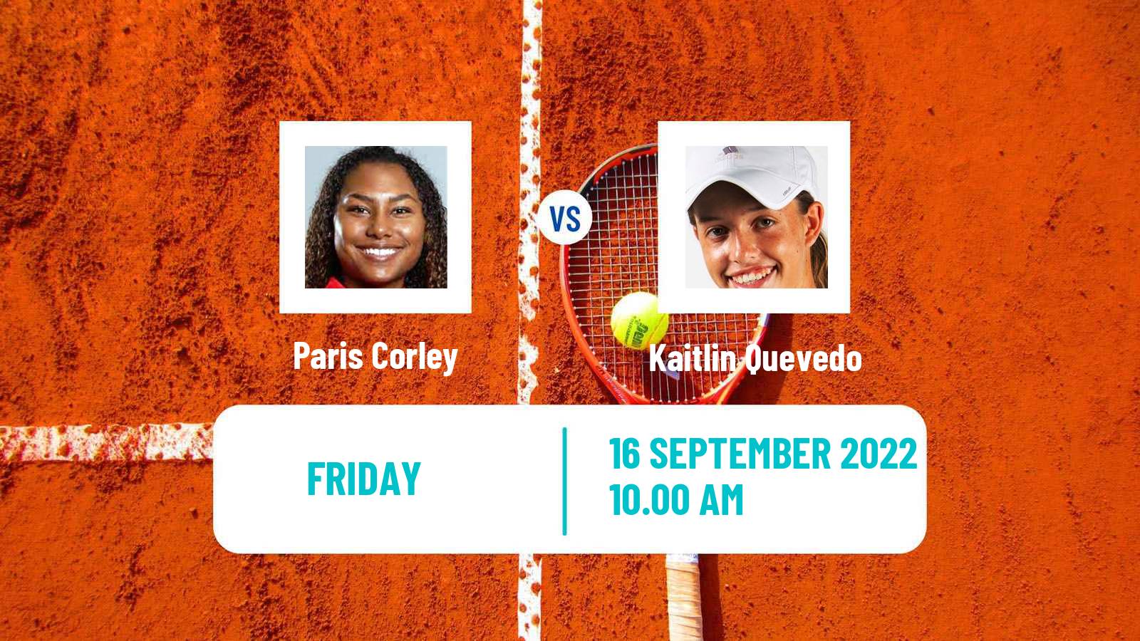 Tennis ITF Tournaments Paris Corley - Kaitlin Quevedo