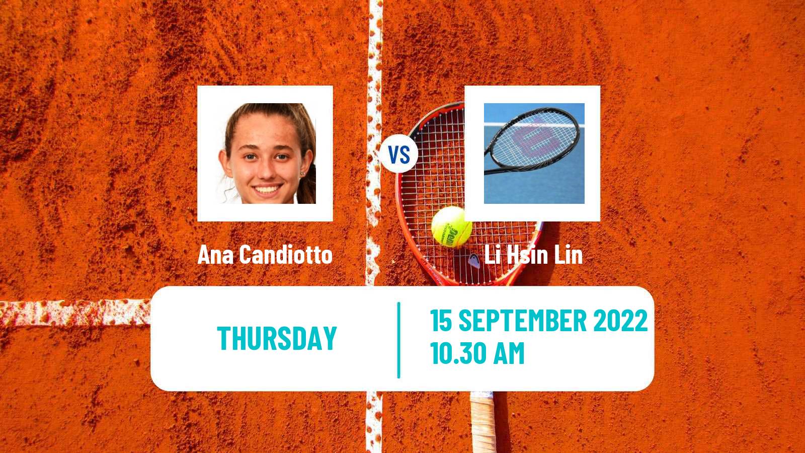 Tennis ITF Tournaments Ana Candiotto - Li Hsin Lin