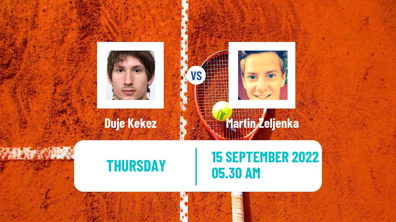 Tennis ITF Tournaments Duje Kekez - Martin Zeljenka