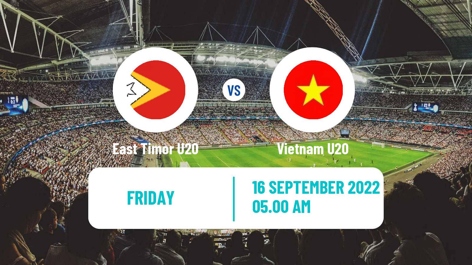 Soccer AFC Championship U20 East Timor U20 - Vietnam U20