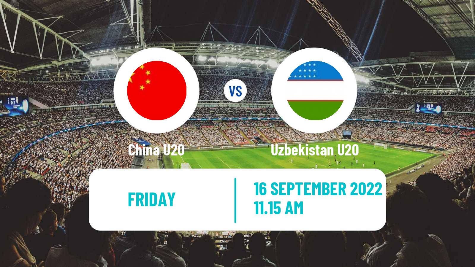 Soccer AFC Championship U20 China U20 - Uzbekistan U20