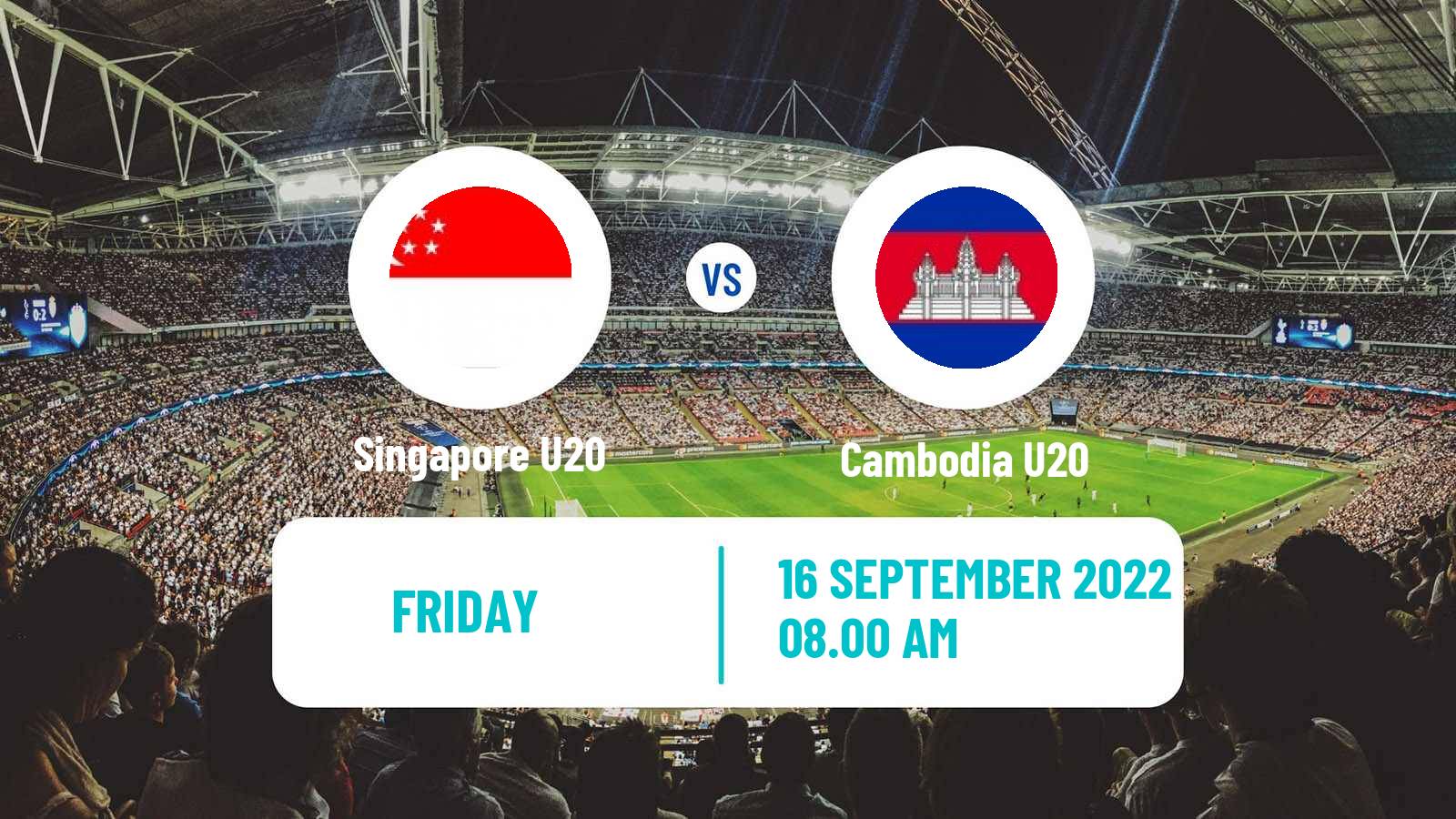 Soccer AFC Championship U20 Singapore U20 - Cambodia U20