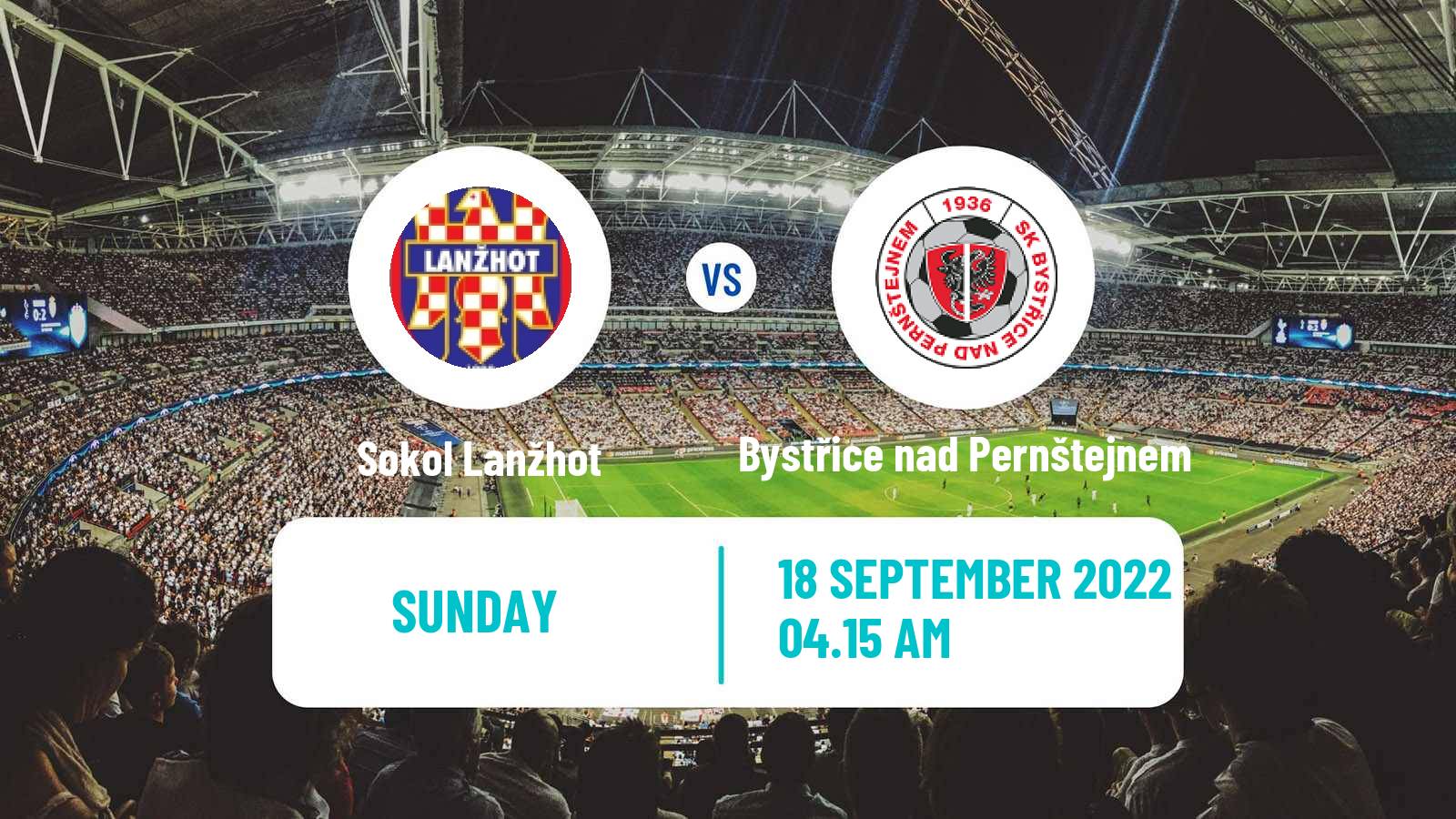 Soccer Czech Division D Sokol Lanžhot - Bystřice nad Pernštejnem