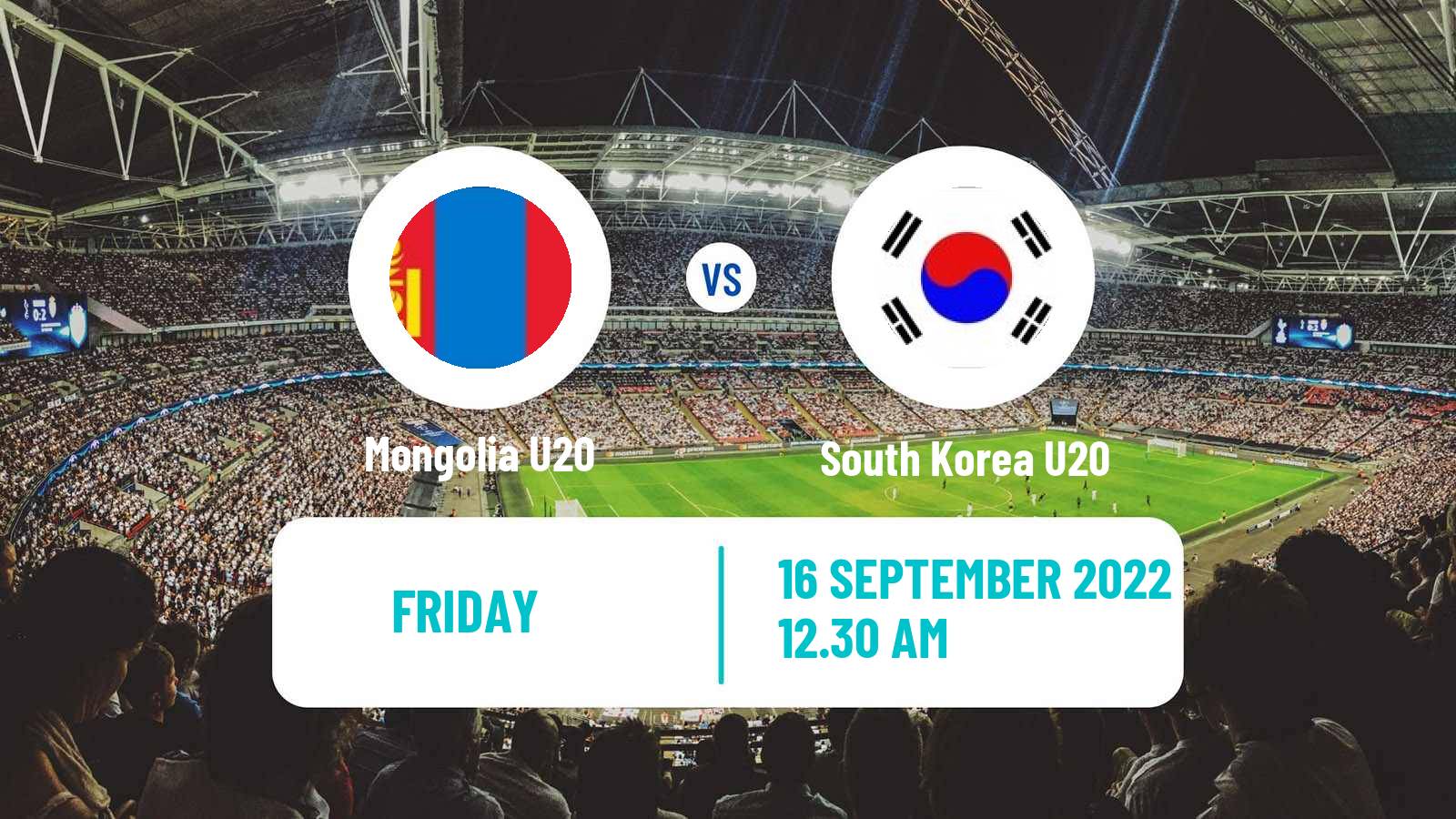 Soccer AFC Championship U20 Mongolia U20 - South Korea U20