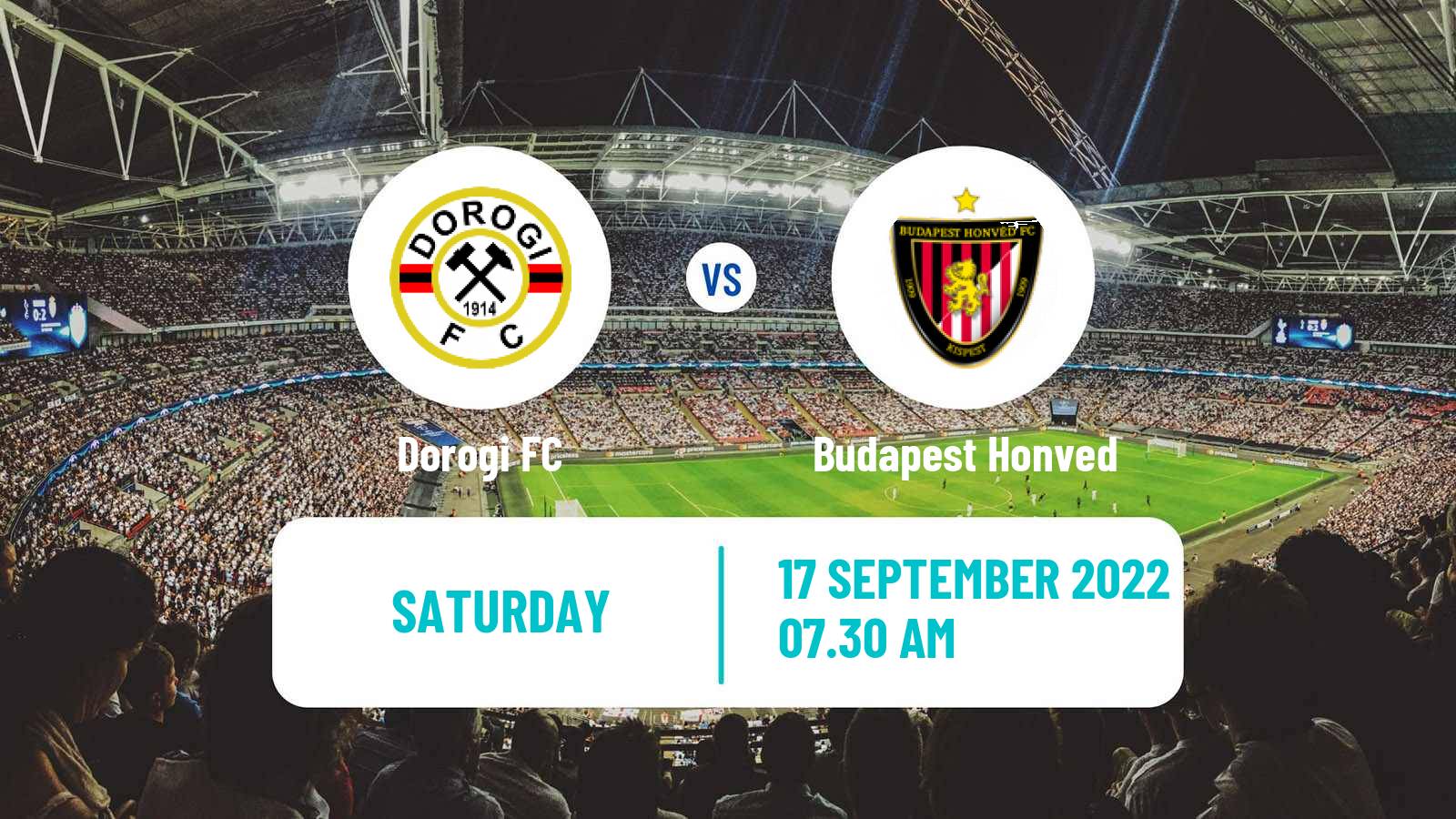 Soccer Hungarian Cup Dorogi - Budapest Honved