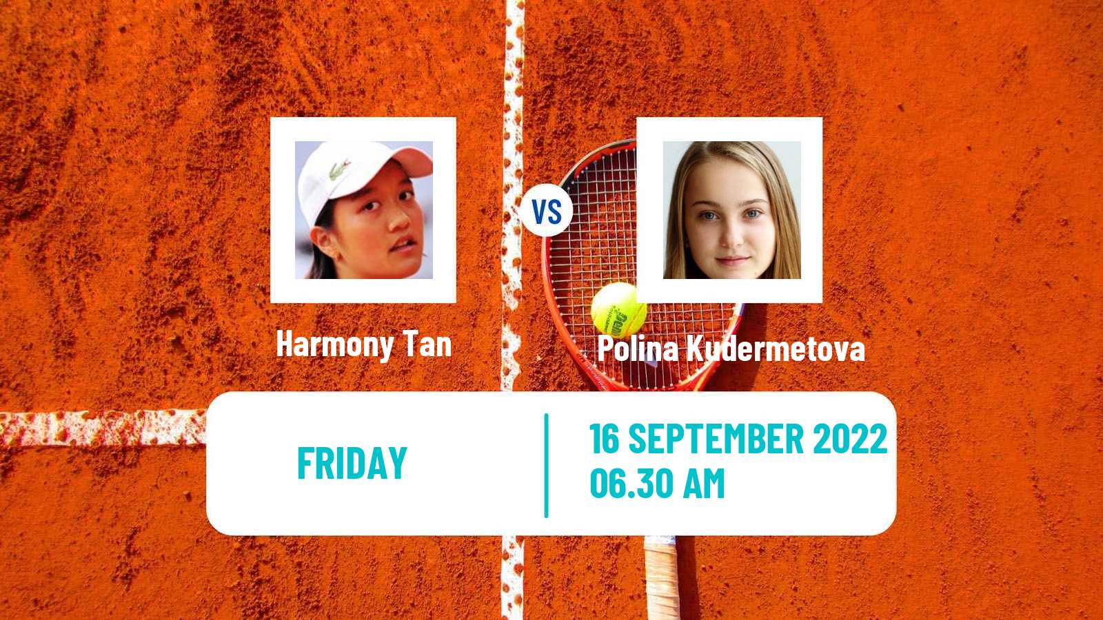 Tennis ITF Tournaments Harmony Tan - Polina Kudermetova