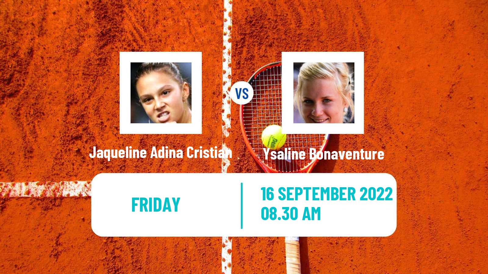 Tennis ITF Tournaments Jaqueline Adina Cristian - Ysaline Bonaventure
