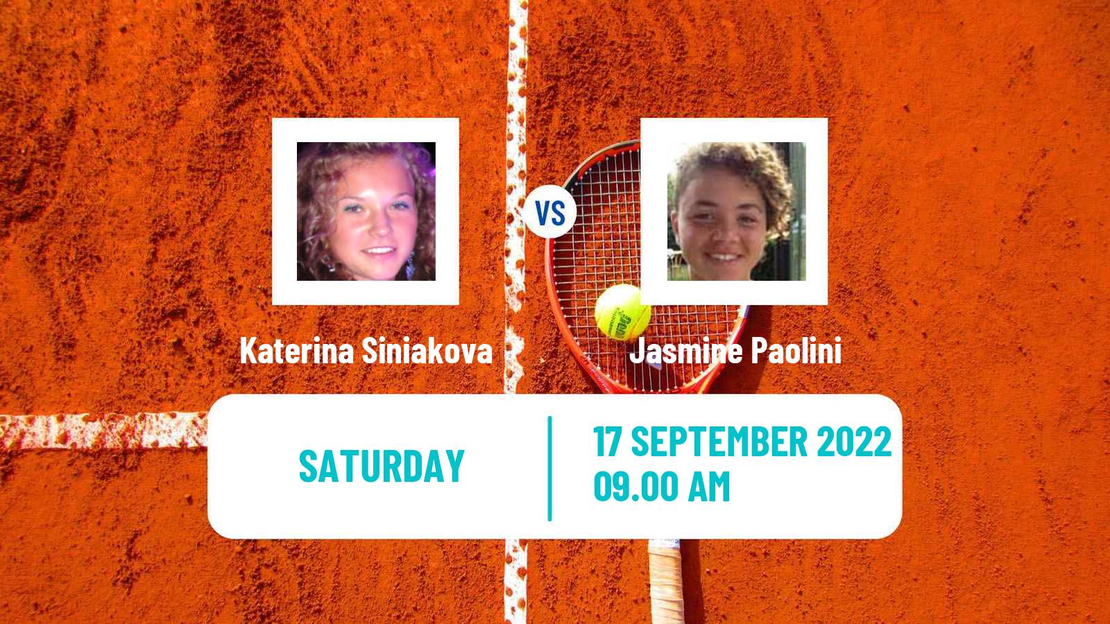 Tennis WTA Portoroz Katerina Siniakova - Jasmine Paolini