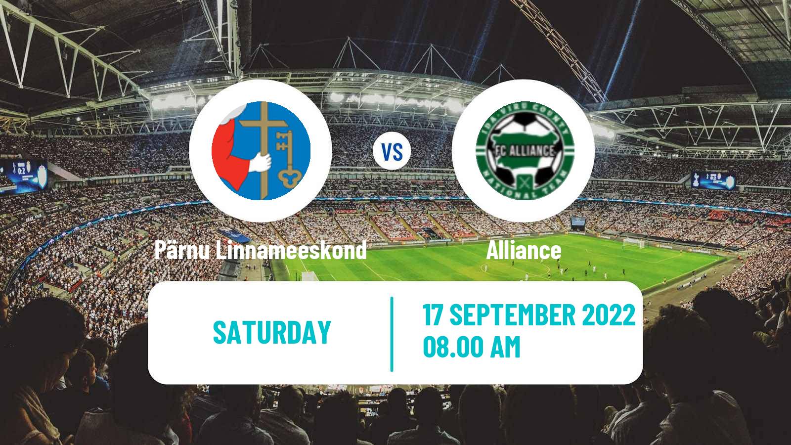 Soccer Estonian Esiliiga Pärnu Linnameeskond - Alliance