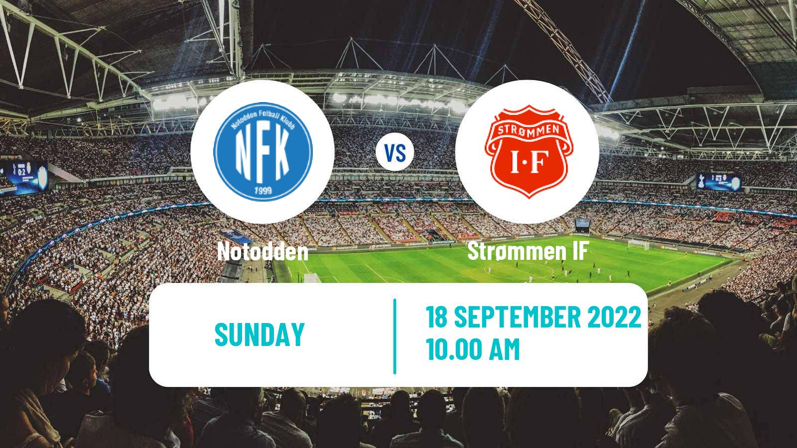 Soccer Norwegian Division 2 - Group 1 Notodden - Strømmen