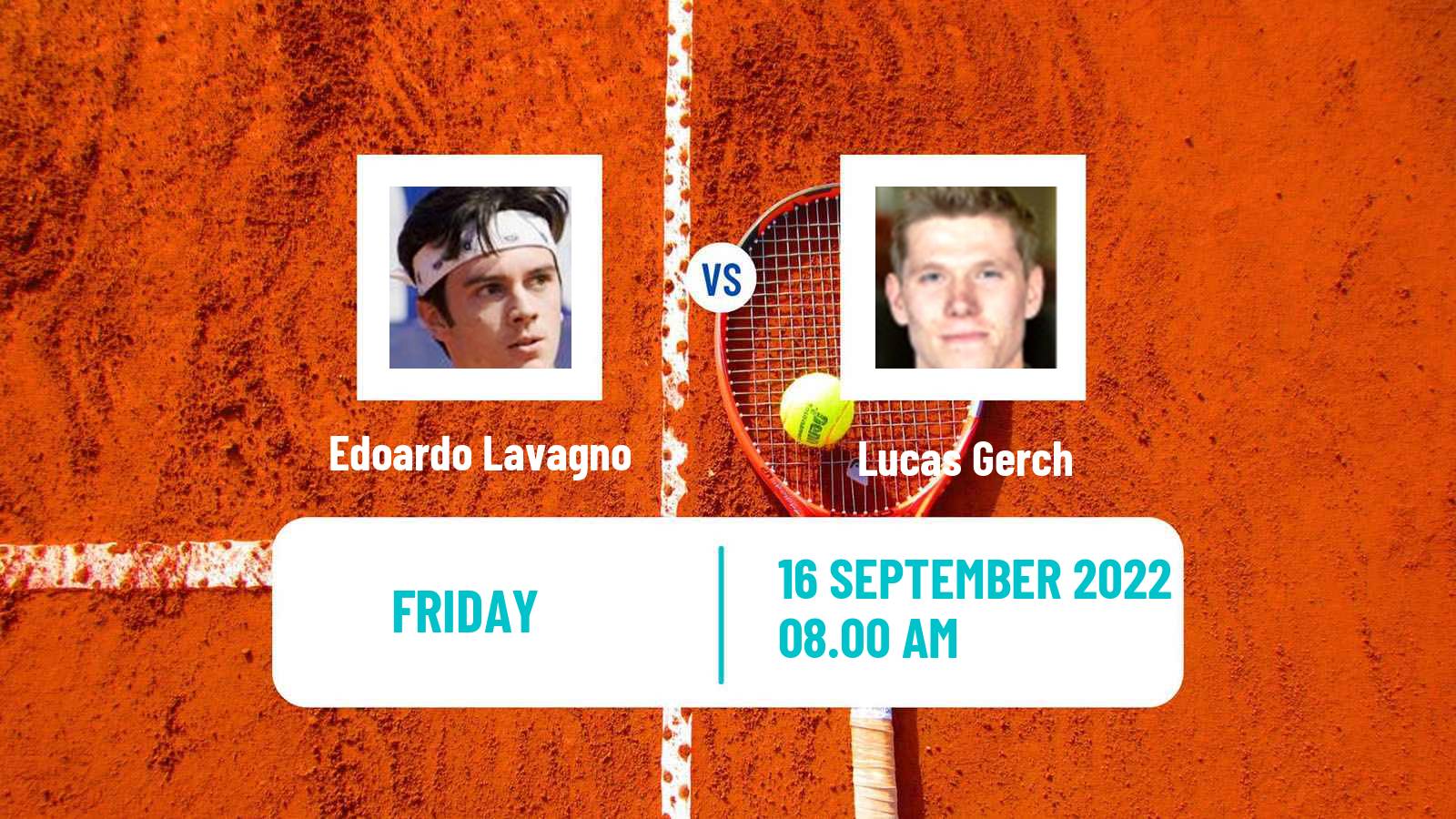 Tennis ITF Tournaments Edoardo Lavagno - Lucas Gerch